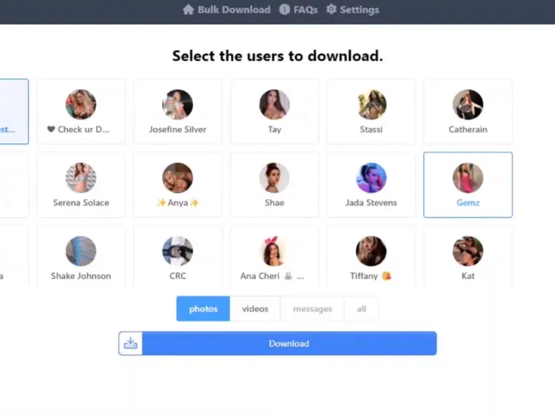 Bulk Onlyfans Downloader